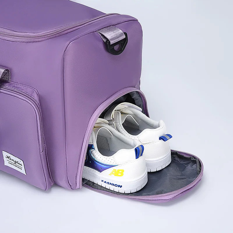 Wet and dry separation large capacity travel bag,leisure outdoor travel bag tote bag,fitness yoga bag,weekend tote overnight bag