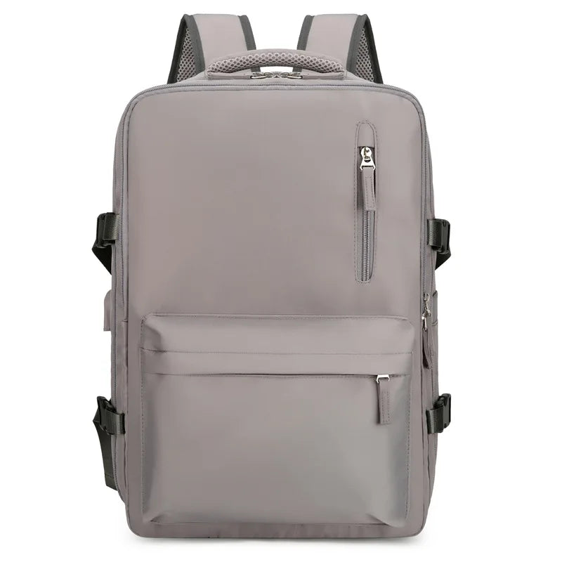 Large capacity travel backpack,with shoe bag compartment, laptop backpack,with charging port, stylish travel commuter bag