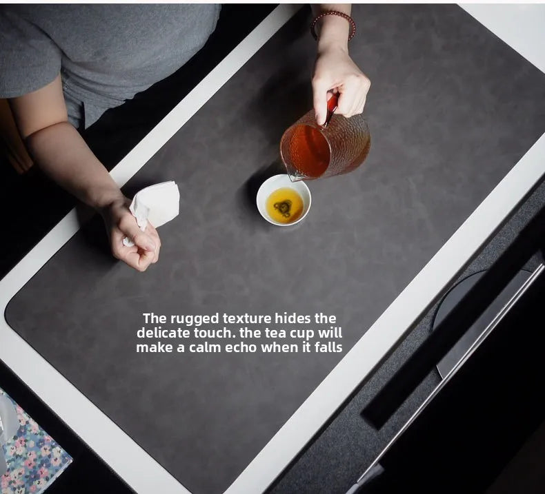 Desk Pad Waterproof PU Mouse Pad Large Mousepad Laptop Non-slip Desk Mat Keyboard Mats Mouse mat, mouse wrist guard three pieces