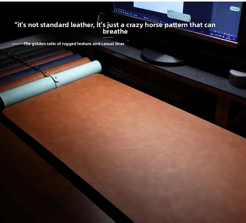 Desk Pad Waterproof PU Mouse Pad Large Mousepad Laptop Non-slip Desk Mat Keyboard Mats Mouse mat, mouse wrist guard three pieces