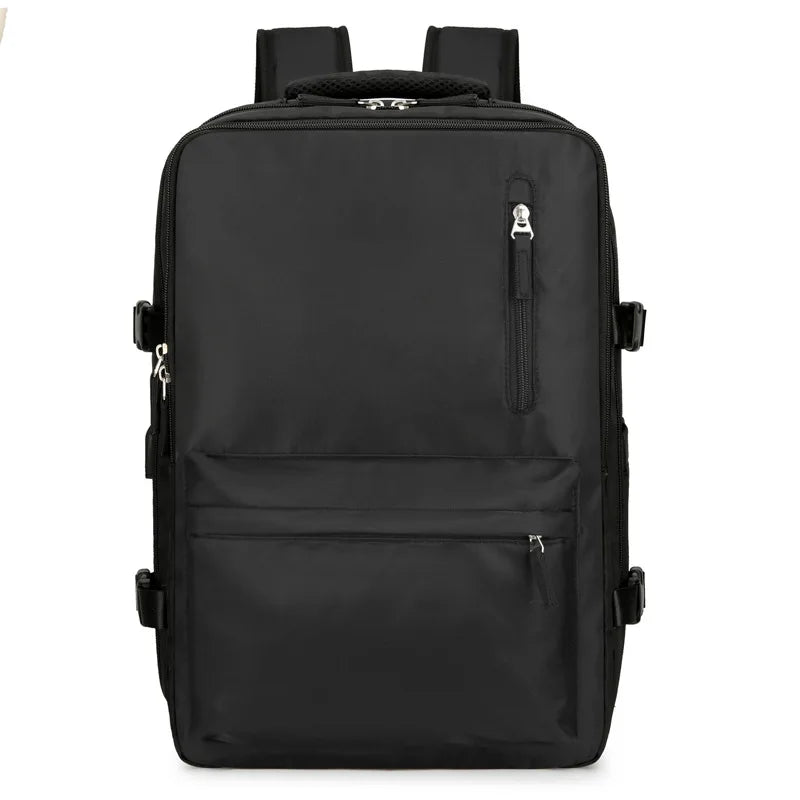 Large capacity travel backpack,with shoe bag compartment, laptop backpack,with charging port, stylish travel commuter bag