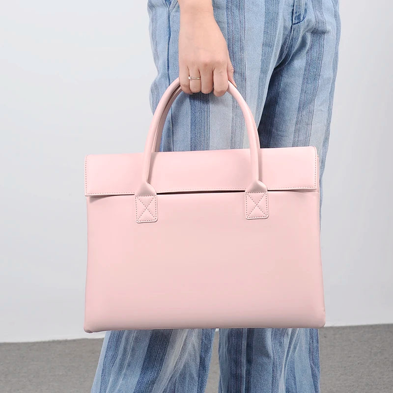 Large Capacity Laptop Bag - Stylish and durable briefcase with multiple compartments for daily essentials and laptop accessories