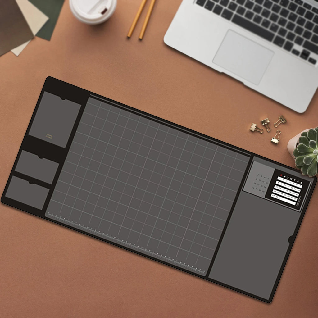 Desk Protect Pad Desk Mat Desk Writing Pad Desk Mouse Keyboard Pad PU Leather Office Desk Mat ,for Keyboard Laptop Home Office