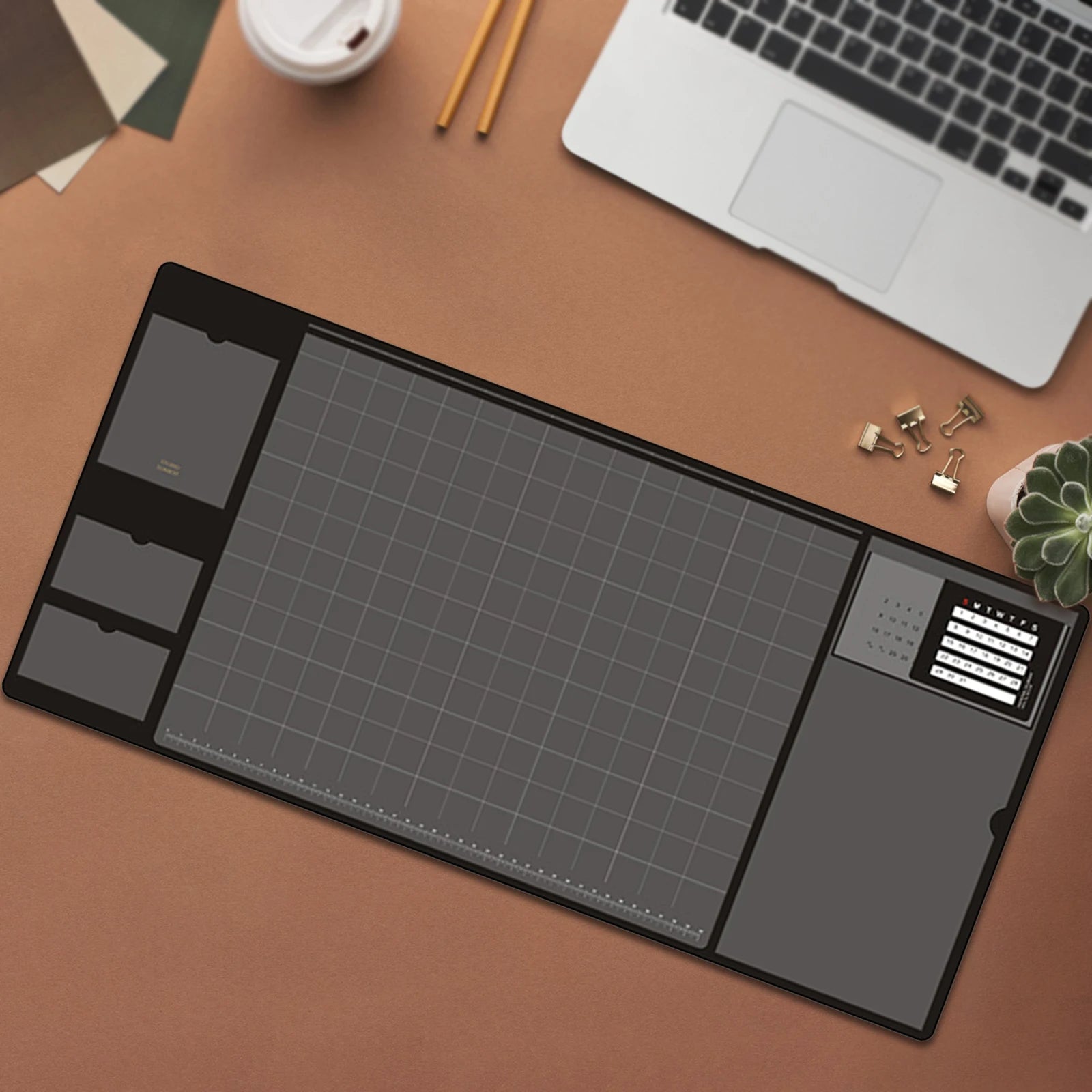 Desk Protect Pad Desk Mat Desk Writing Pad Desk Mouse Keyboard Pad PU Leather Office Desk Mat ,for Keyboard Laptop Home Office