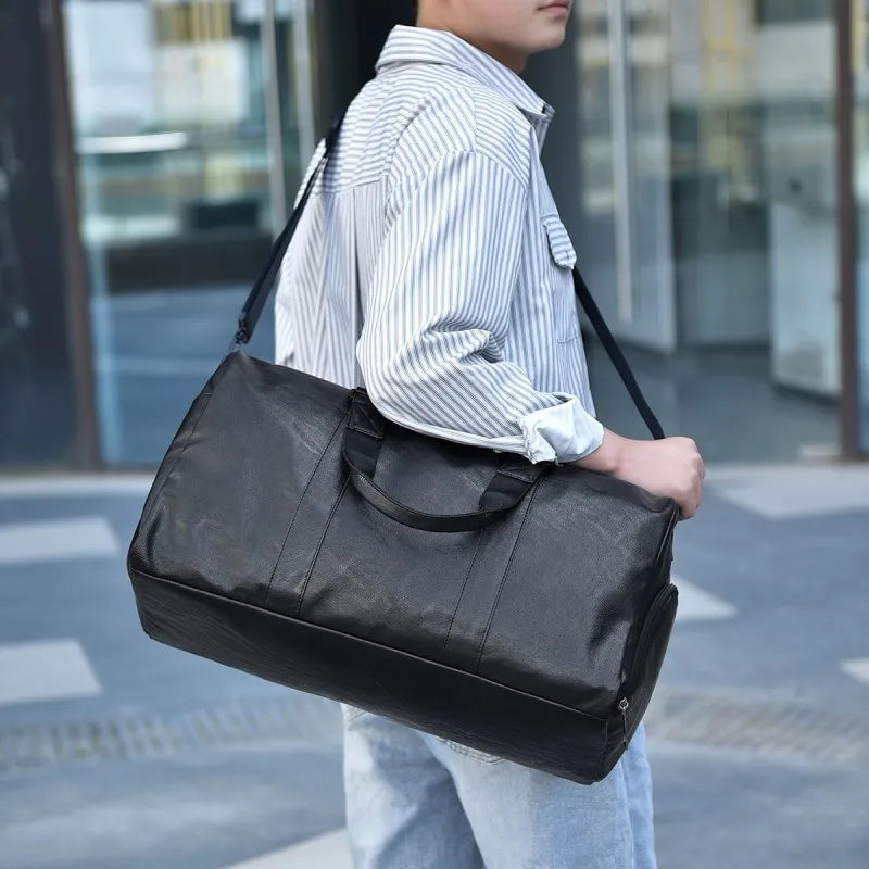 Largecapacity travel bag,gym tote bag with multiple compartments and adjustable shoulder straps,perfect for weekend getaways,gym