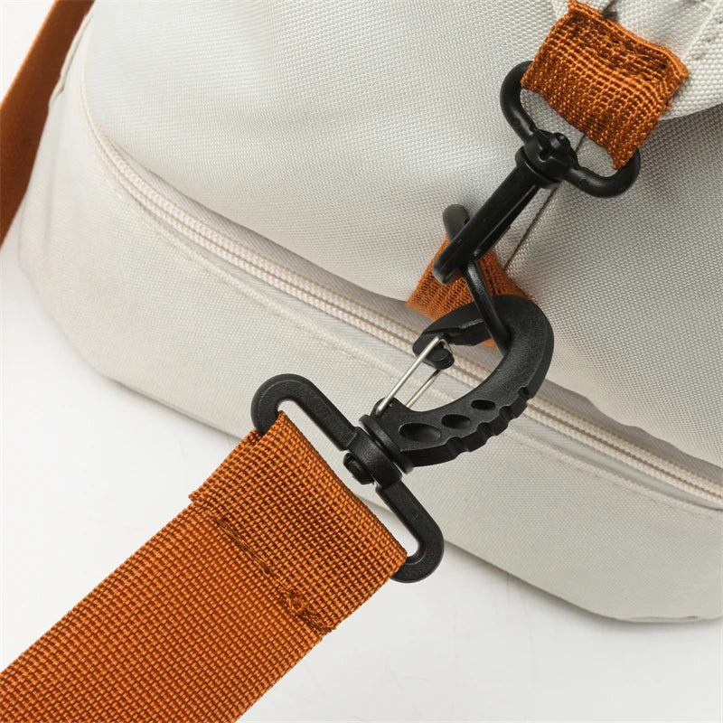 Large-capacity portable travel bag, lightweight gym bag, independent shoe compartment, shoulder messenger bag.