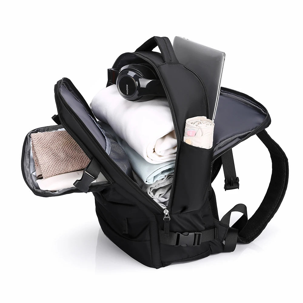 Large capacity multifunctional backpack, multiple compartments, suitable for travel, school and daily use, travel backpack