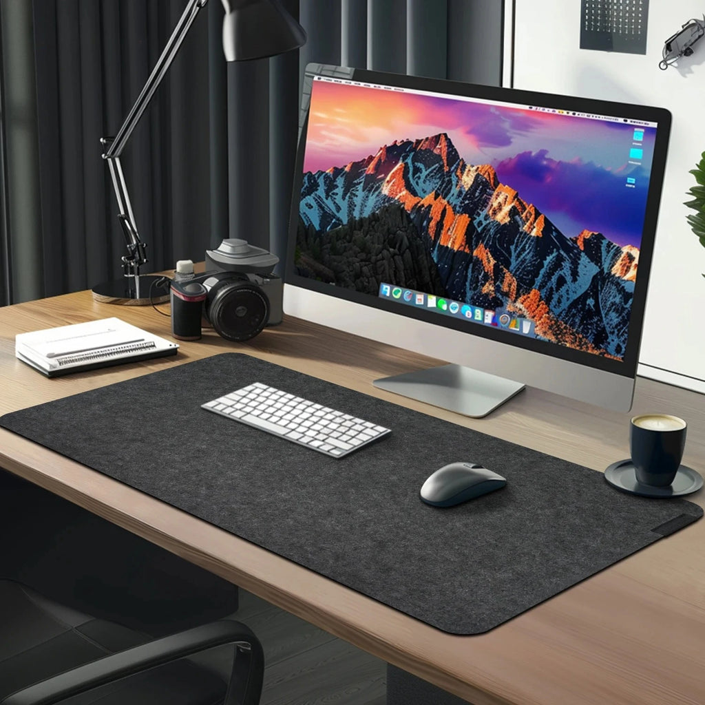Desk Mat Large Mouse Keyboard Pad Computer Desktop Protector Non-Slip Base for Office Home Durable Washable