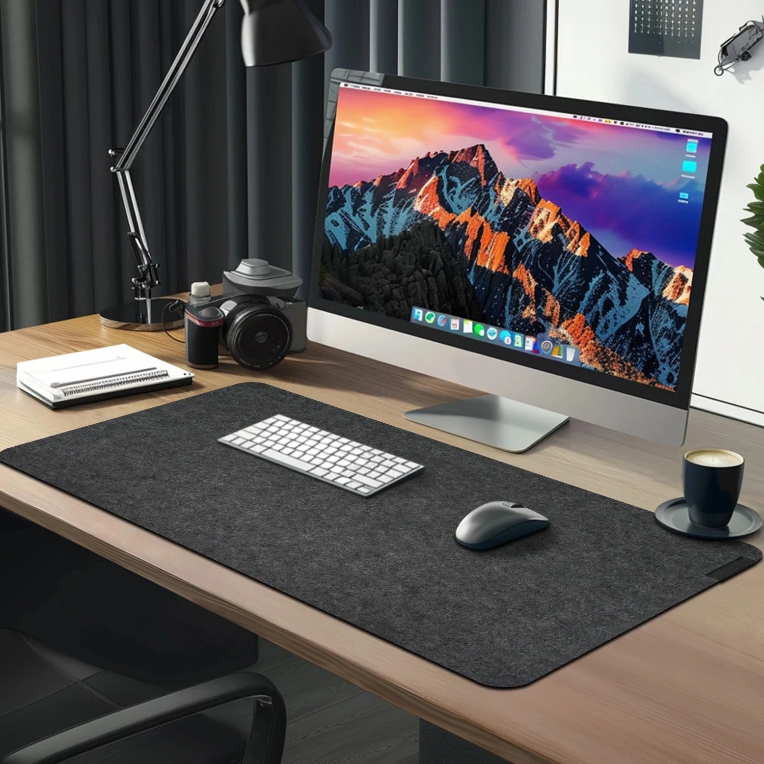 Desk Mat Large Mouse Keyboard Pad Computer Desktop Protector Non-Slip Base for Office Home Durable Washable